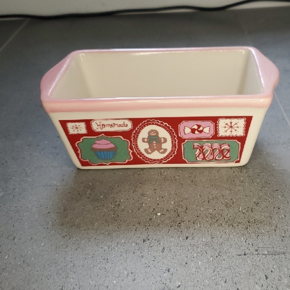 Gingerbread Themed Mini Loaf Dish